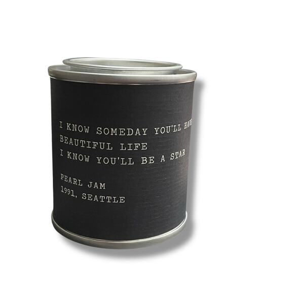 Sugarboo & Co Legends Pearl Jam 1991 Berlin Candle Beautiful Life Star Gray 3 oz - Picture 5 of 9